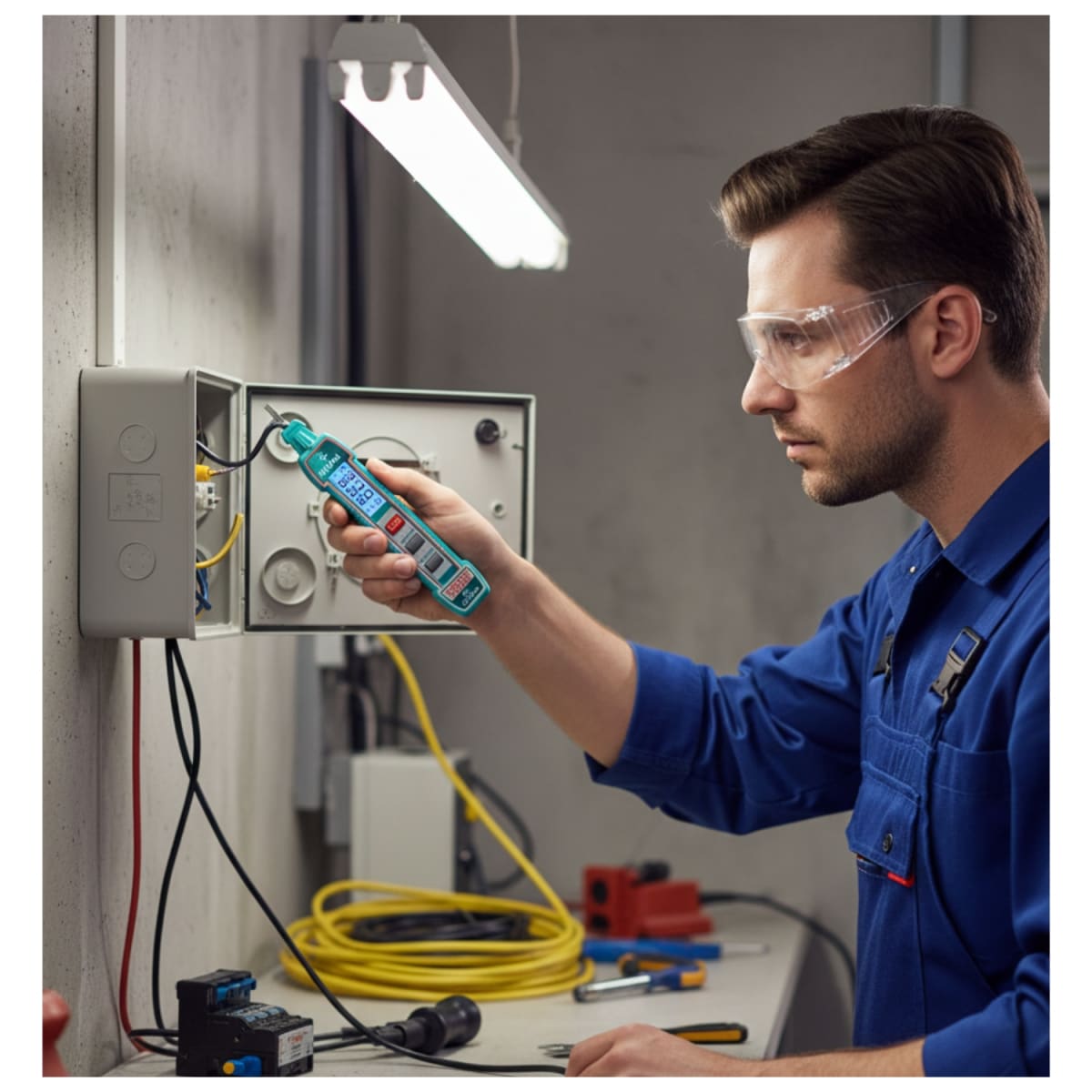 Probador de Voltaje Digital 12-300V Total4