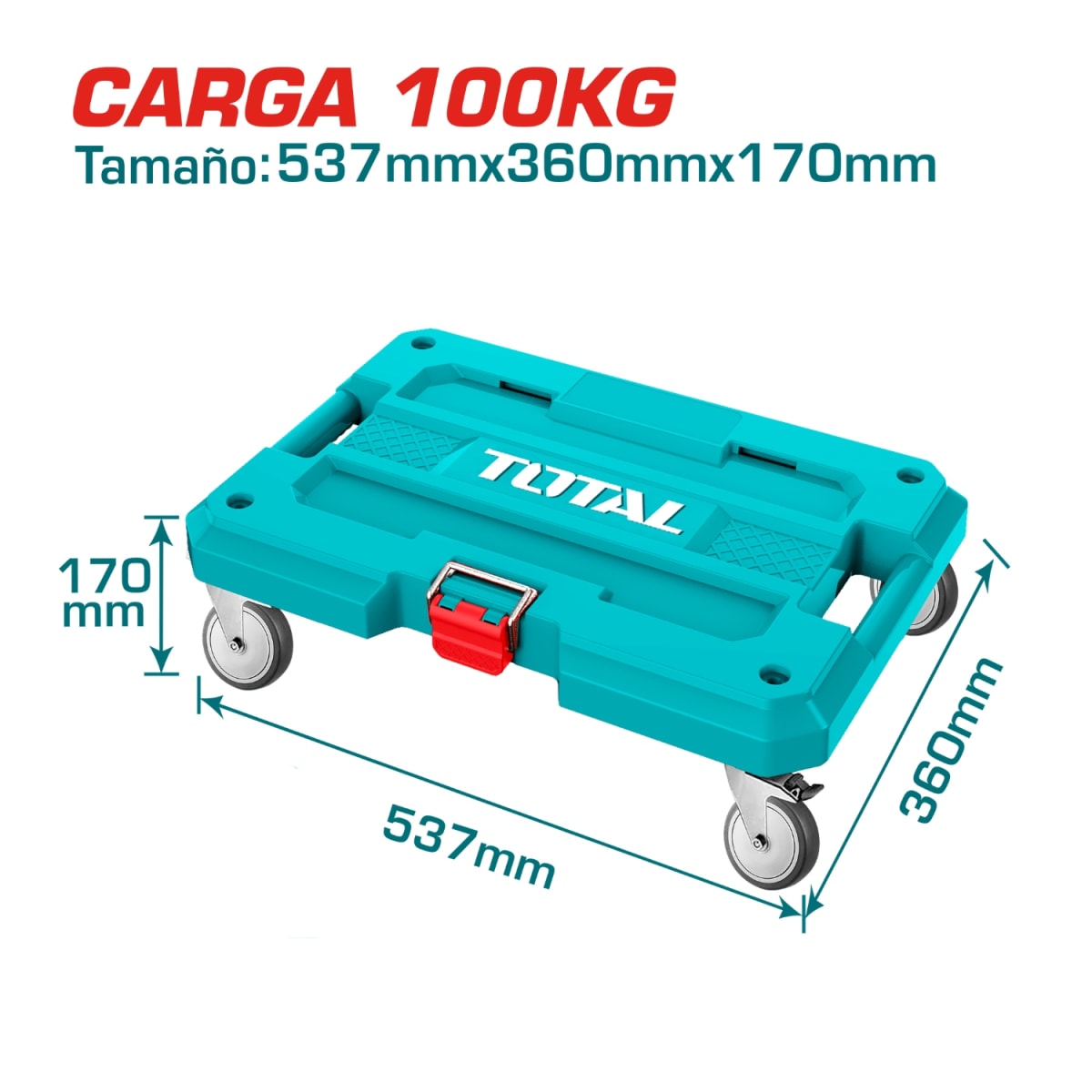 Base con Ruedas para Caja de Herramientas soporta 100kg Total3