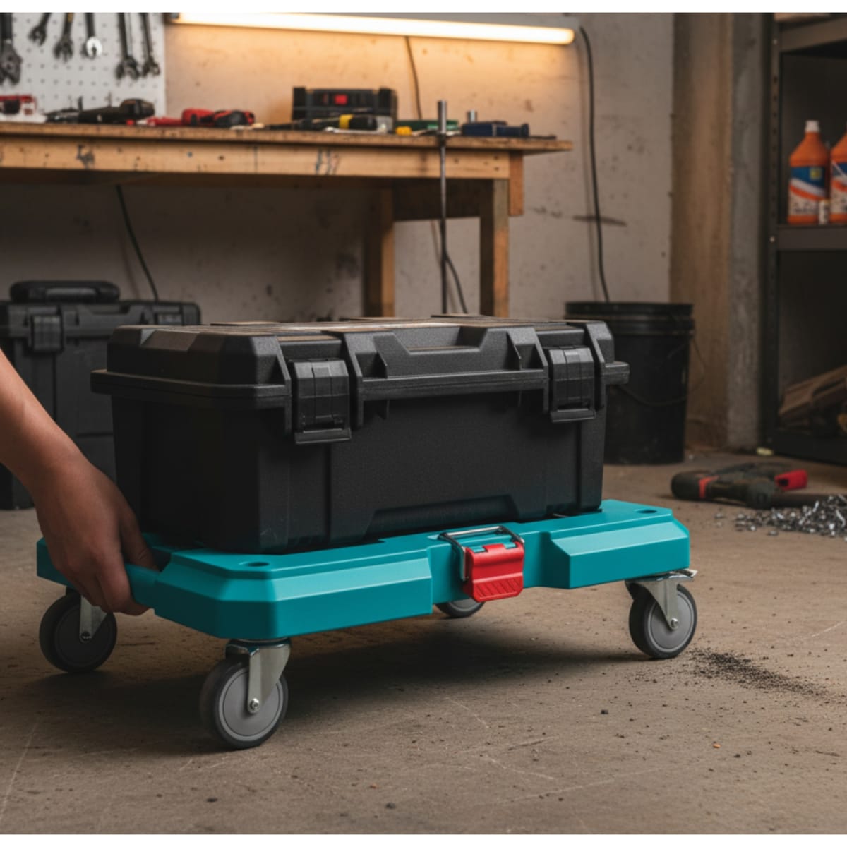 Base con Ruedas para Caja de Herramientas soporta 100kg Total1