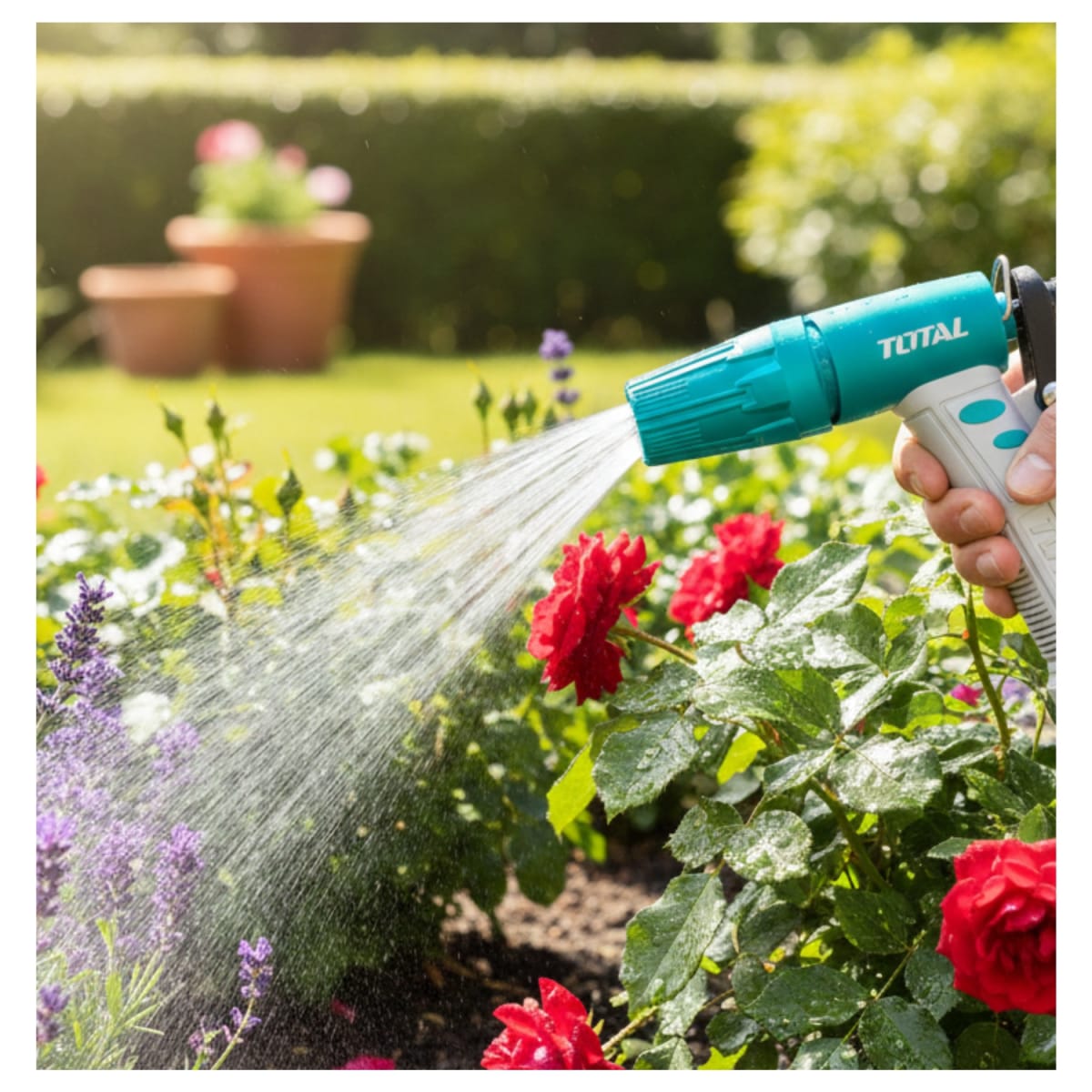 Pistola de Agua 3 Funciones Mango Ergonomico Total3