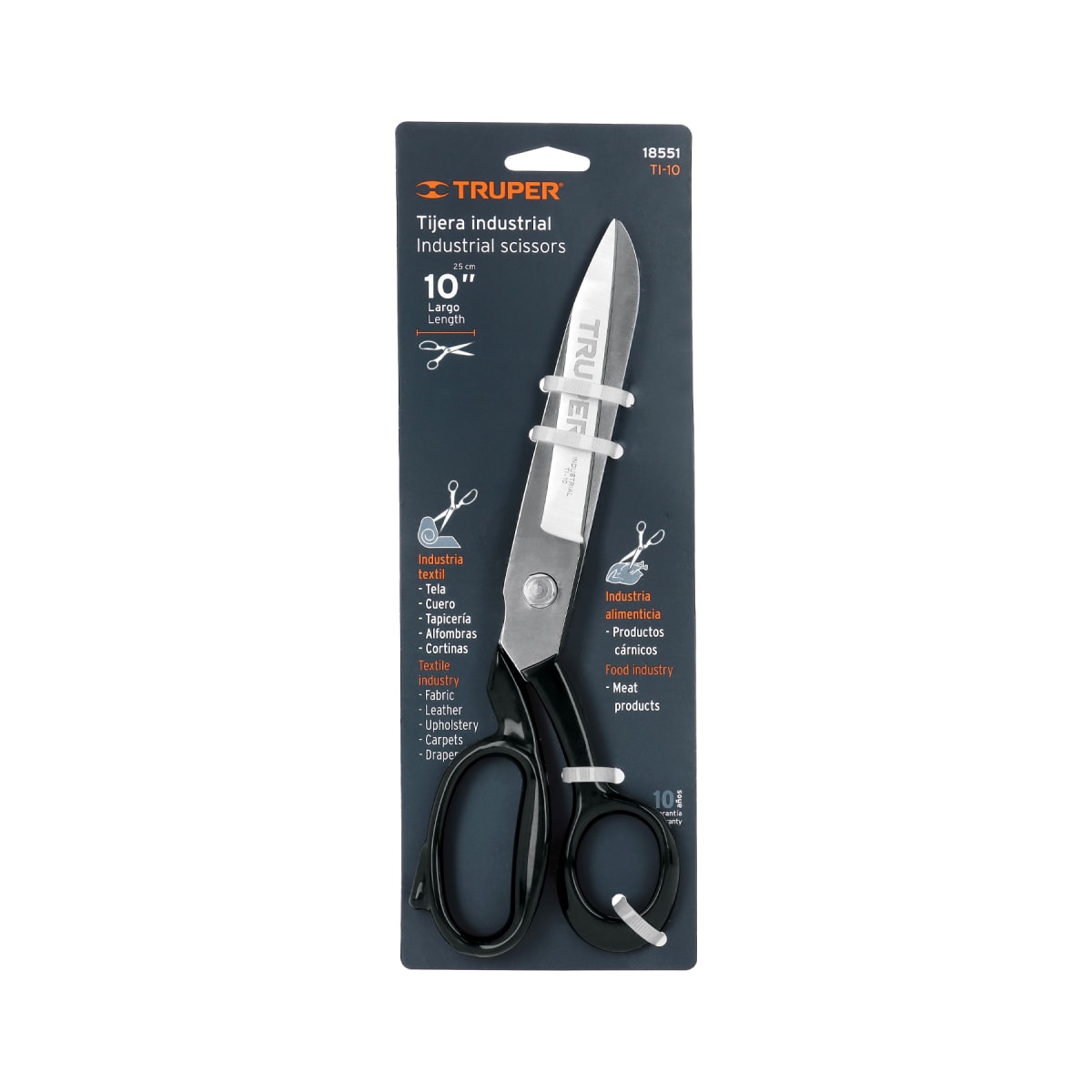Tijera 10´´ industrial para sastre, Truper4