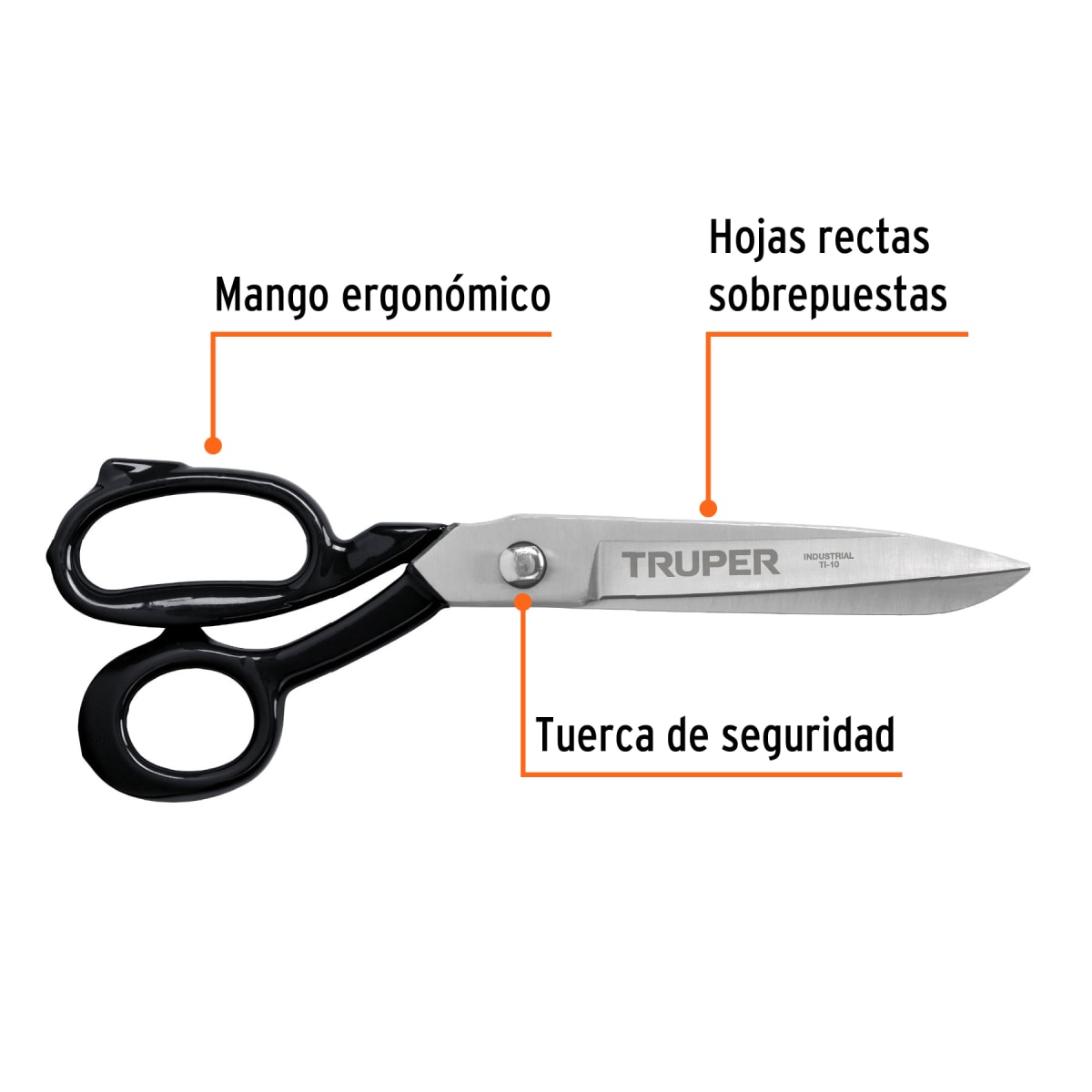 Tijera 10´´ industrial para sastre, Truper2