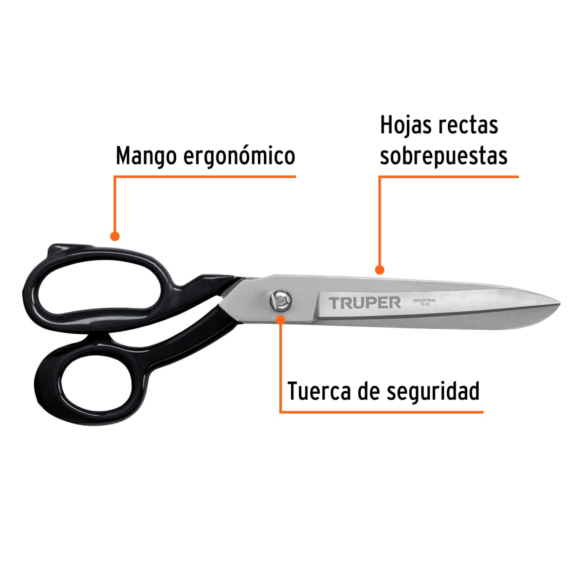 Tijera 12´´ industrial para sastre, Truper2