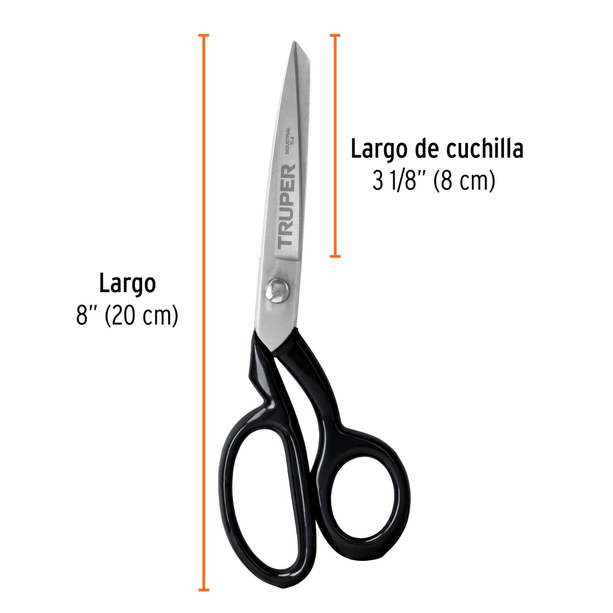 Tijera 8'' industrial para sastre Truper2