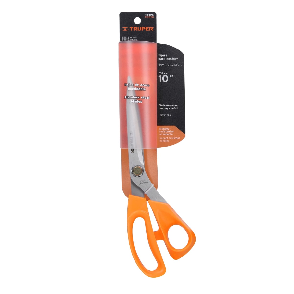 Tijera 10´´ de acero inoxidable para costura, Truper4