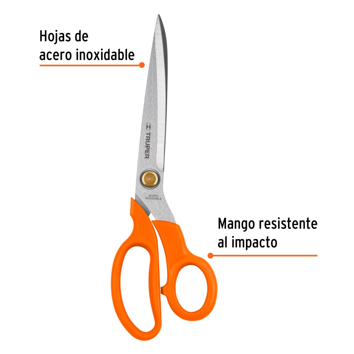 Tijera 9-1/2´´ de acero inoxidable para costura, Truper2