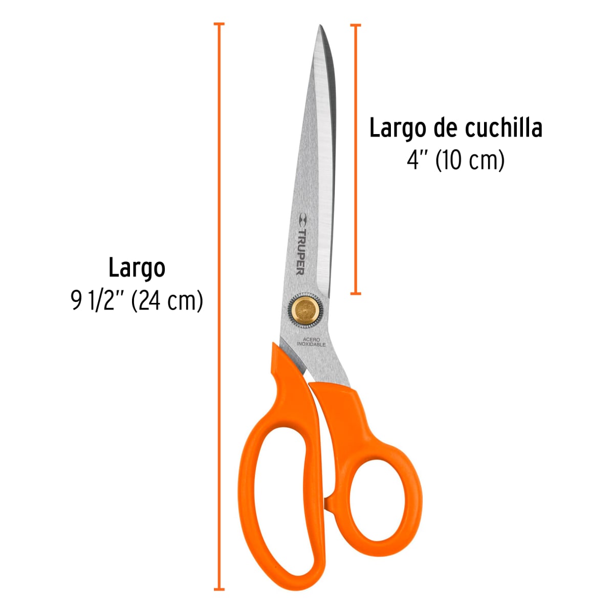 Tijera 9-1/2´´ de acero inoxidable para costura, Truper3