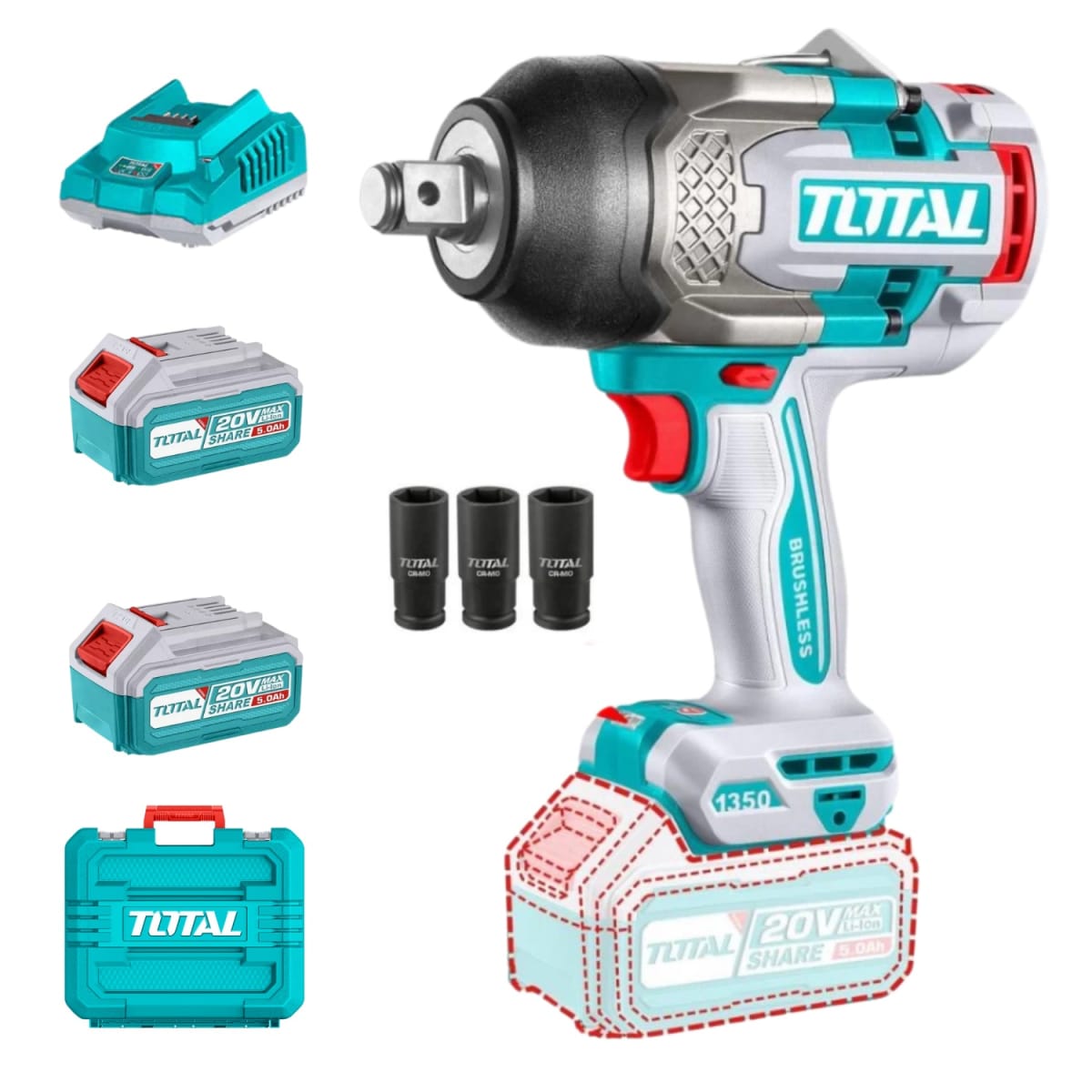 Llave de impacto 3/4