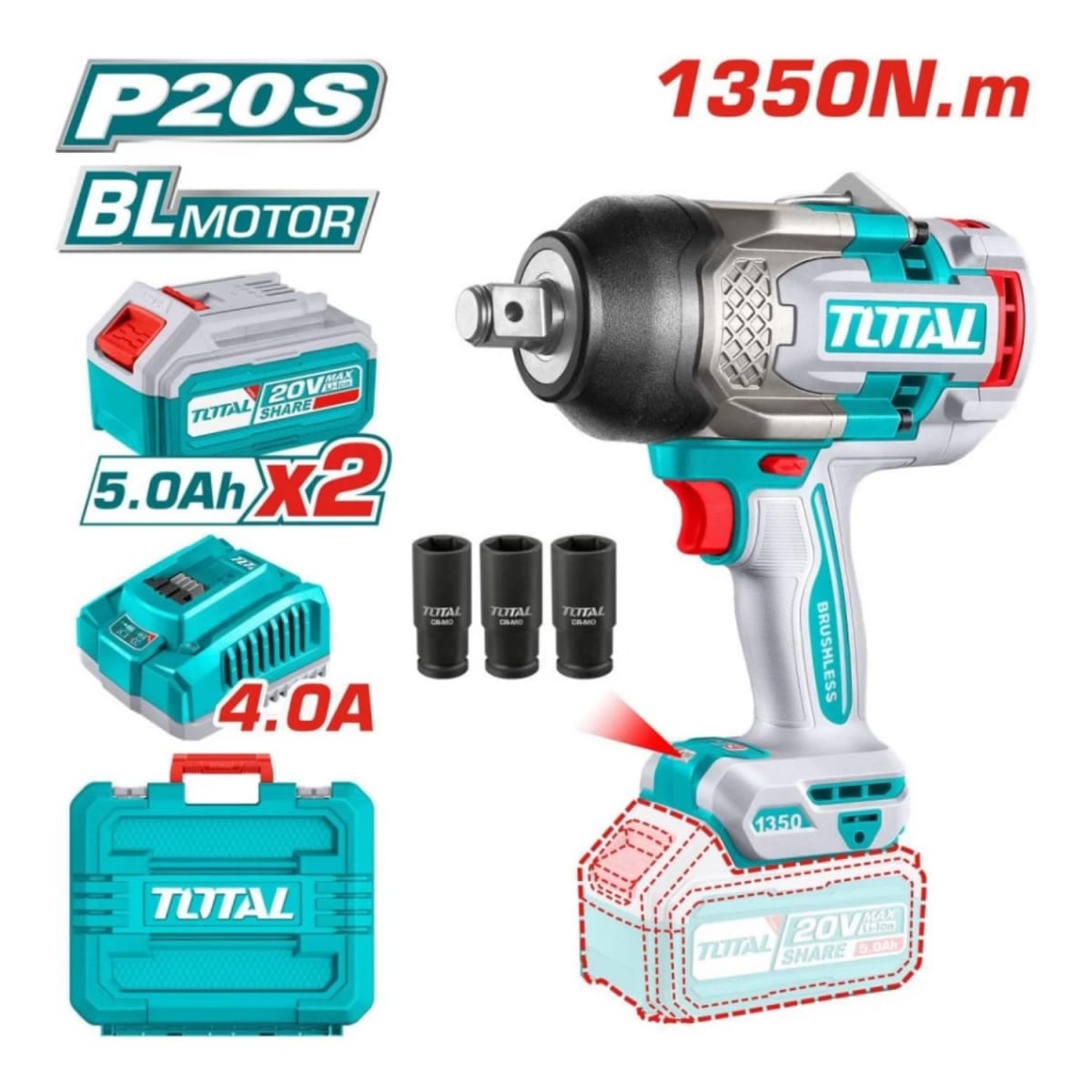 Llave de impacto 3/4