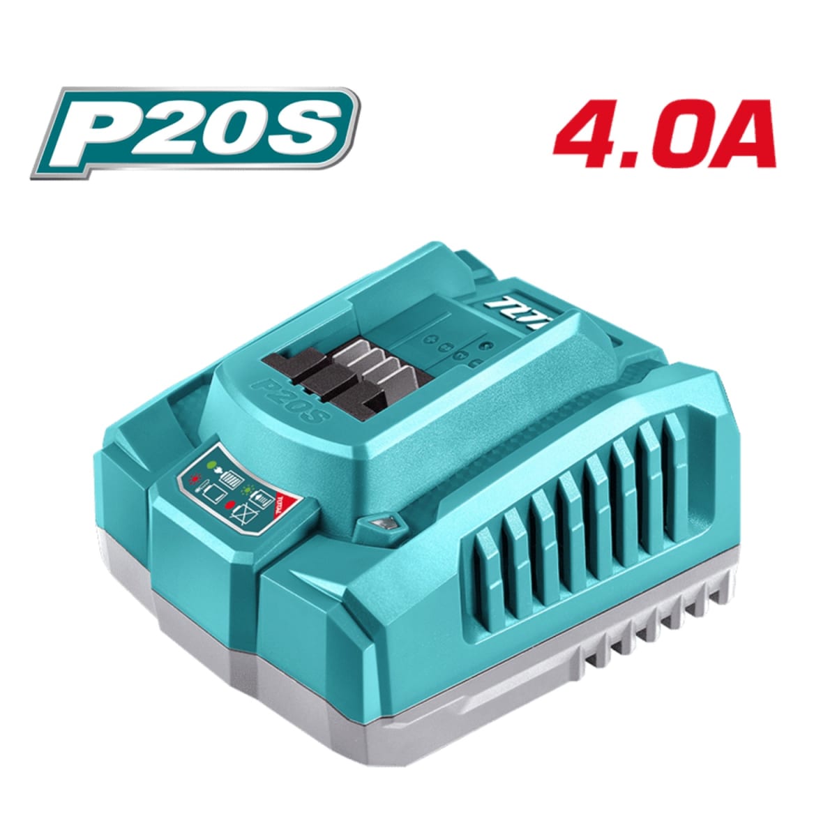 Llave de impacto 1750nm 3/4'' + 2 baterías 8ah y cargador Industrial Total4