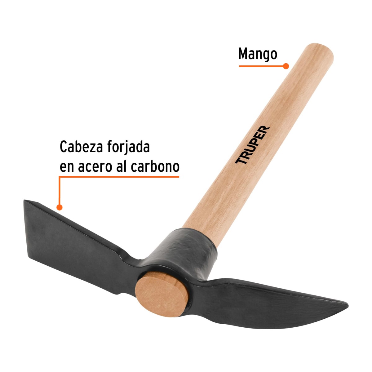 Pico con mango de madera 14'' Truper2