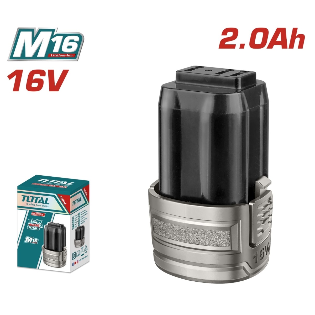 Licuadora inalámbrica 16v con pantalla LED con bateria y cargador Total3