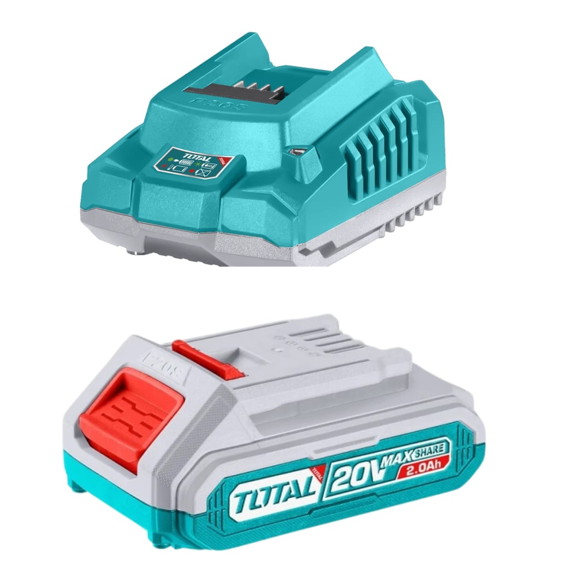 Caladora Inalambrica 20v + Batería 2ah 20v + cargador 20v Total4