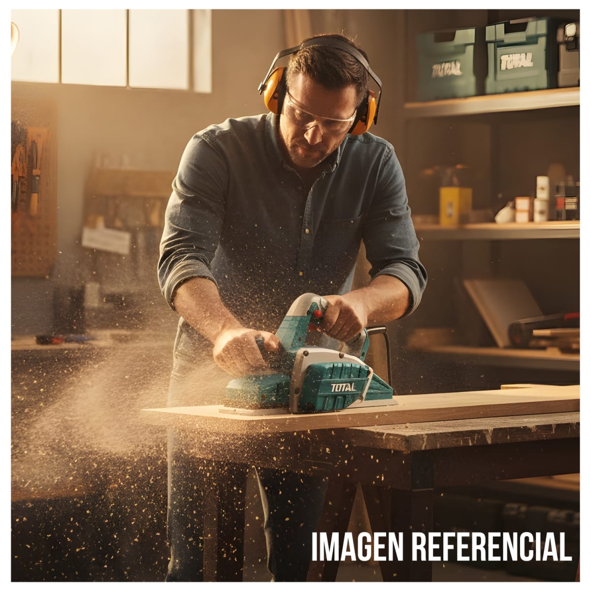 Cepillo Carpintero eléctrico 750w total4