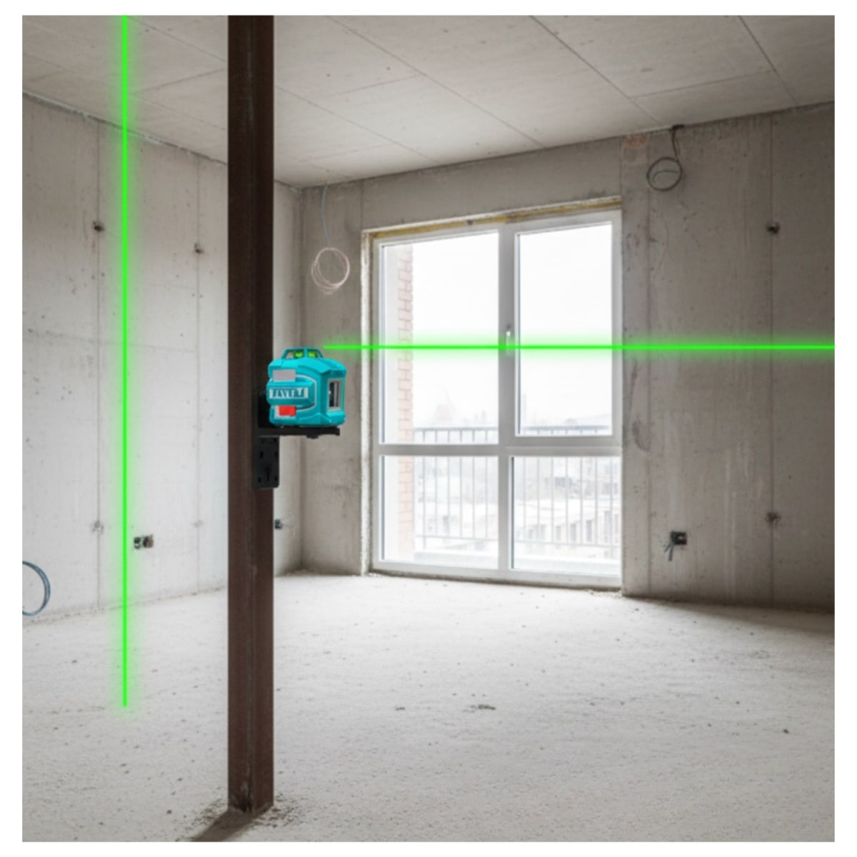 Nivel Laser Verde 2 Lineas 0-35m Total5