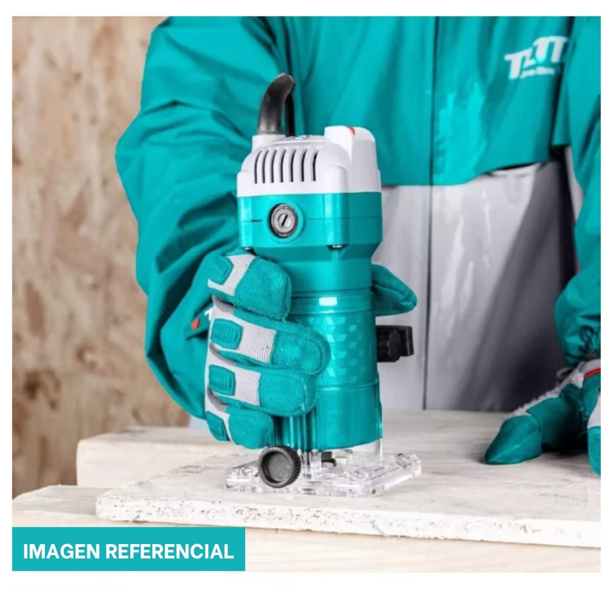 Ruteadora canteadora fresadora 6mm 500w Total4