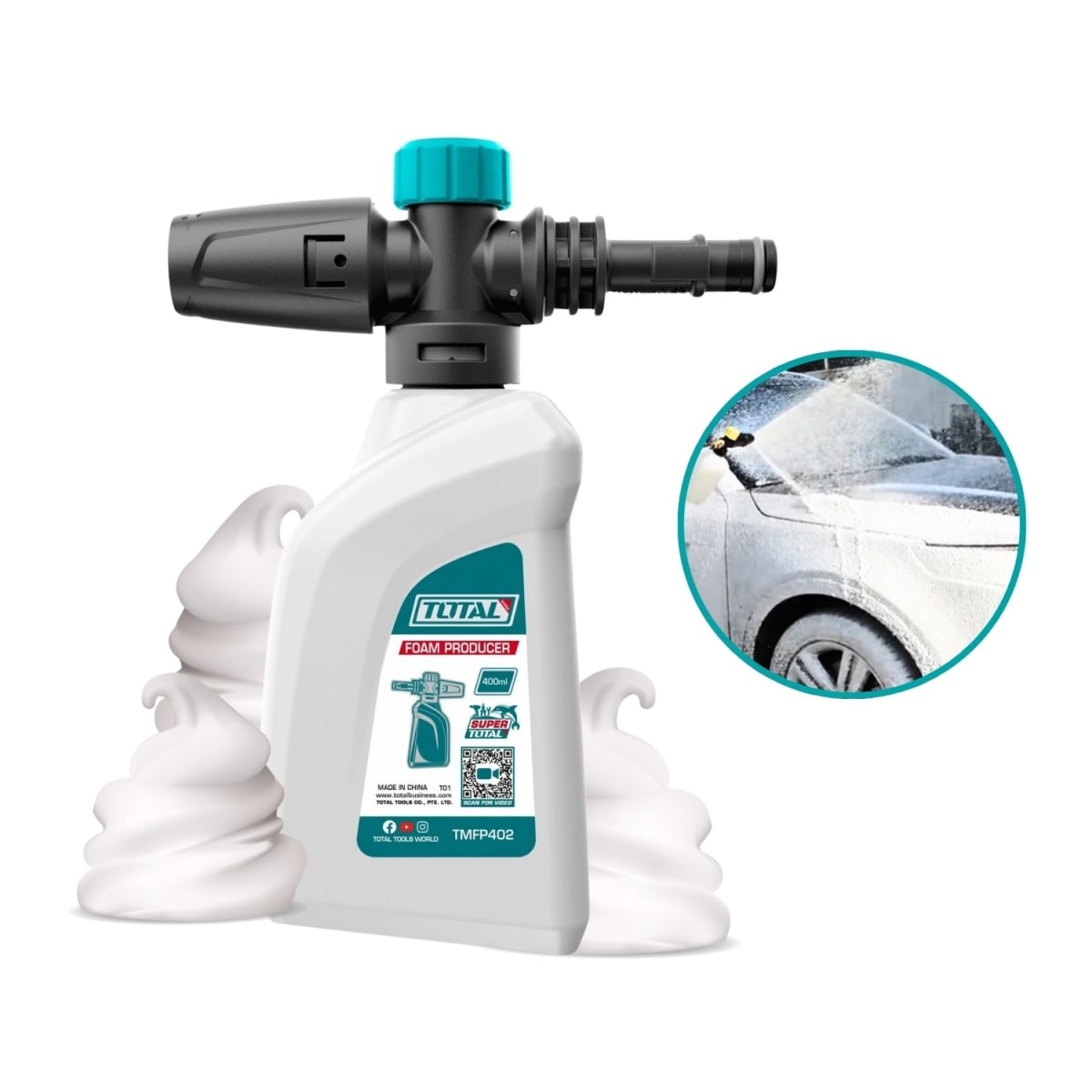 Hidrolavadora 1600w + shampunera Total5