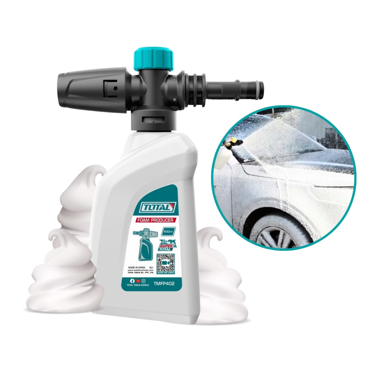 Shampunera Jabonera Para Hidrolavadora 400 Ml Total3