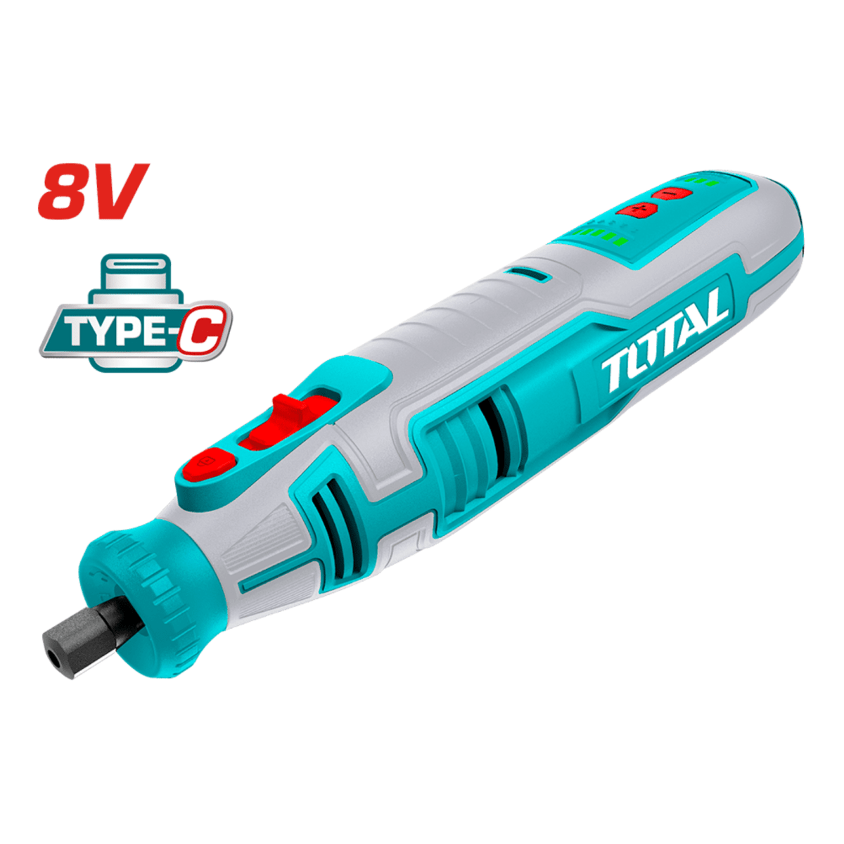 Rectificadora 8v + 67 accesorios Total3