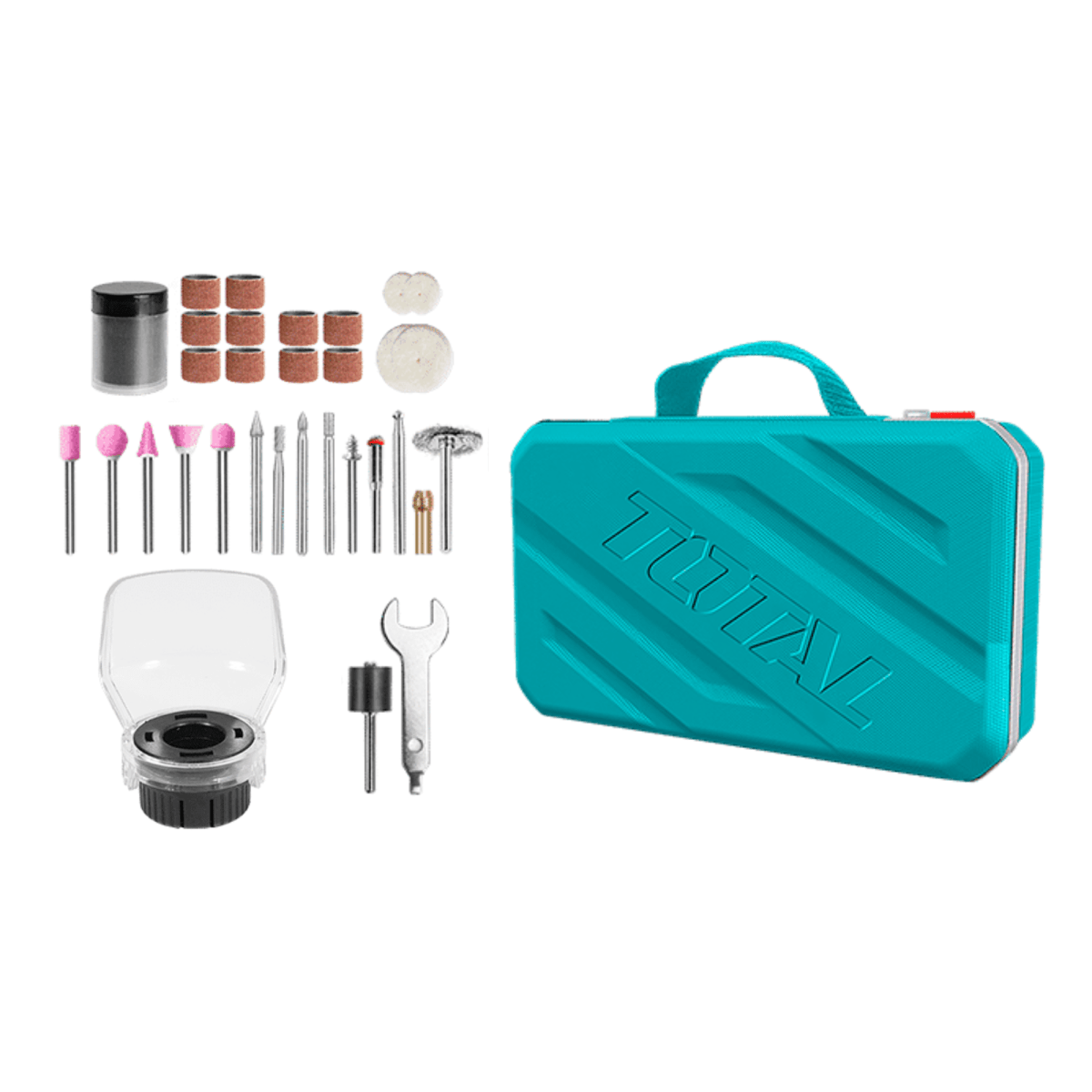 Rectificadora 8v + 67 accesorios Total4