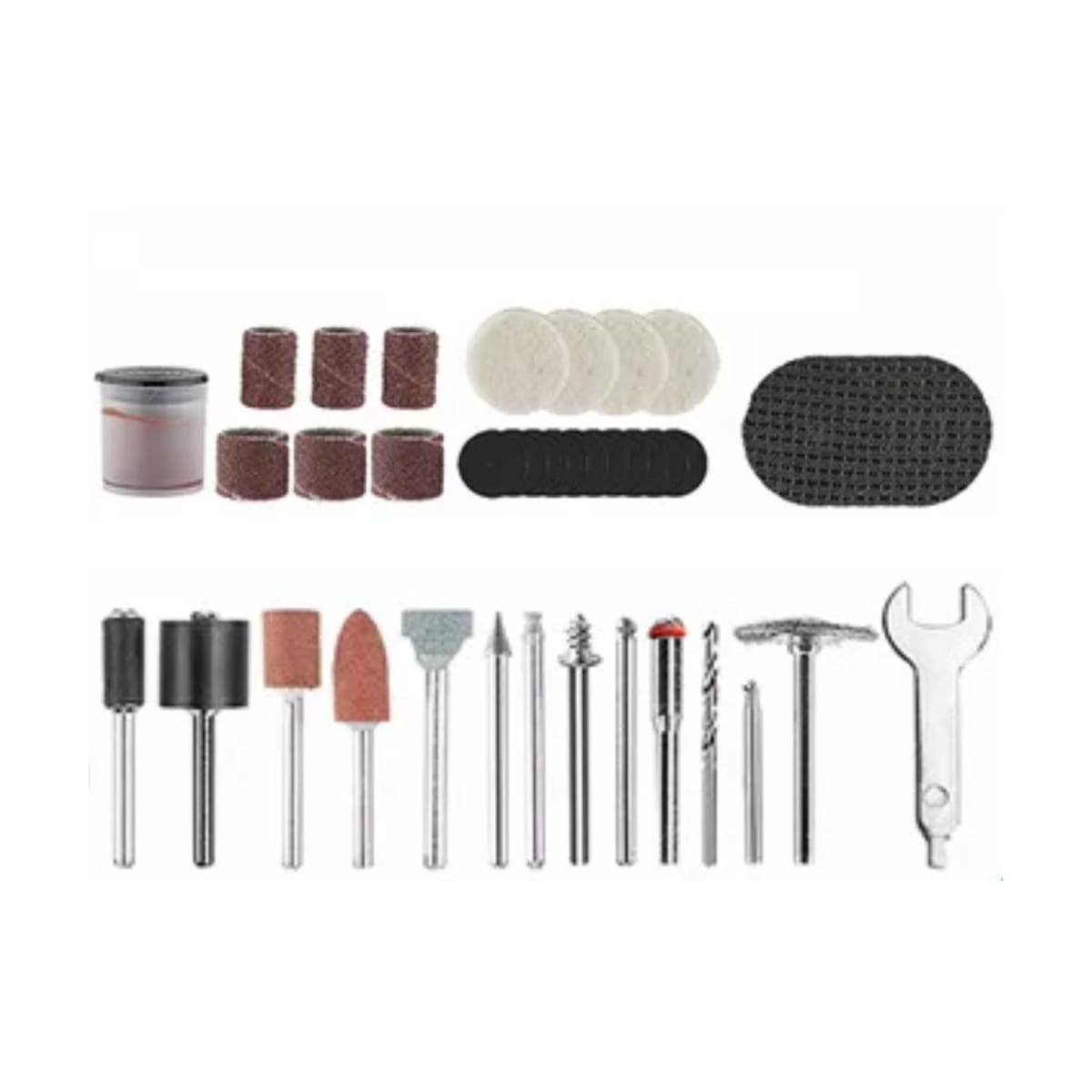 Mini Grinder Amoladora con 40 Piezas 20v Batería 2ah y Cargador Total4