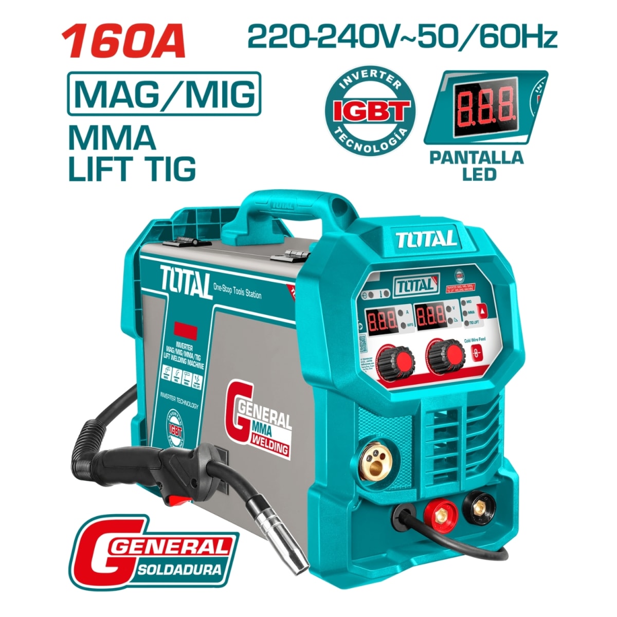 Soldadora Inverter MMA/MIG 160AMP Total2