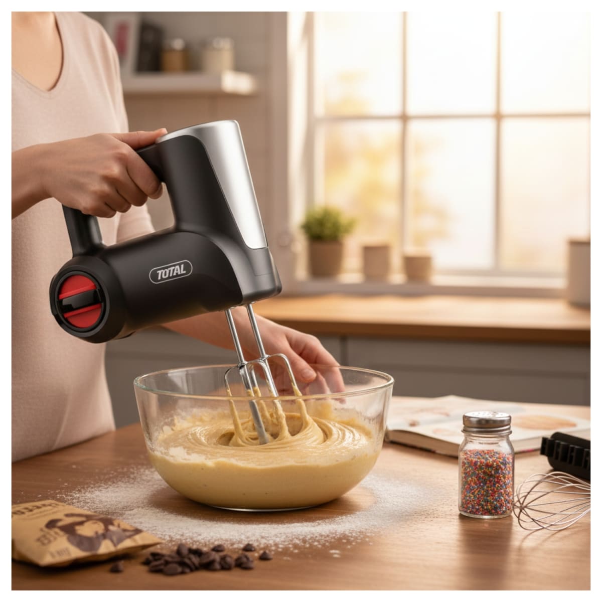 Combo 3 en 1 Taladro Atornillador 60nm + Batidoras 16v Total8