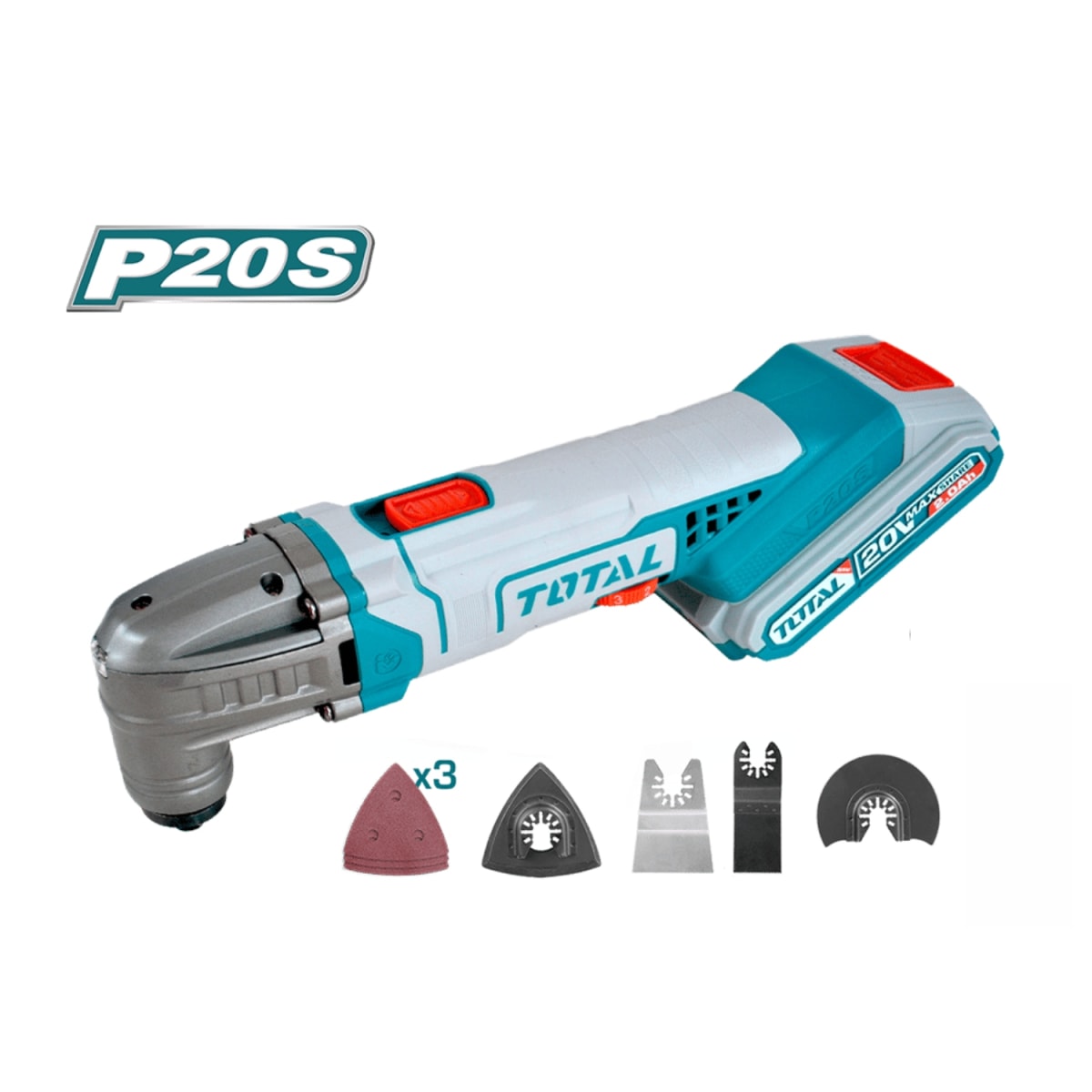 Combo 3 en 1 Sierra Circular 5 1/2'' + Herramienta Multi + Lijadora 20v Total3