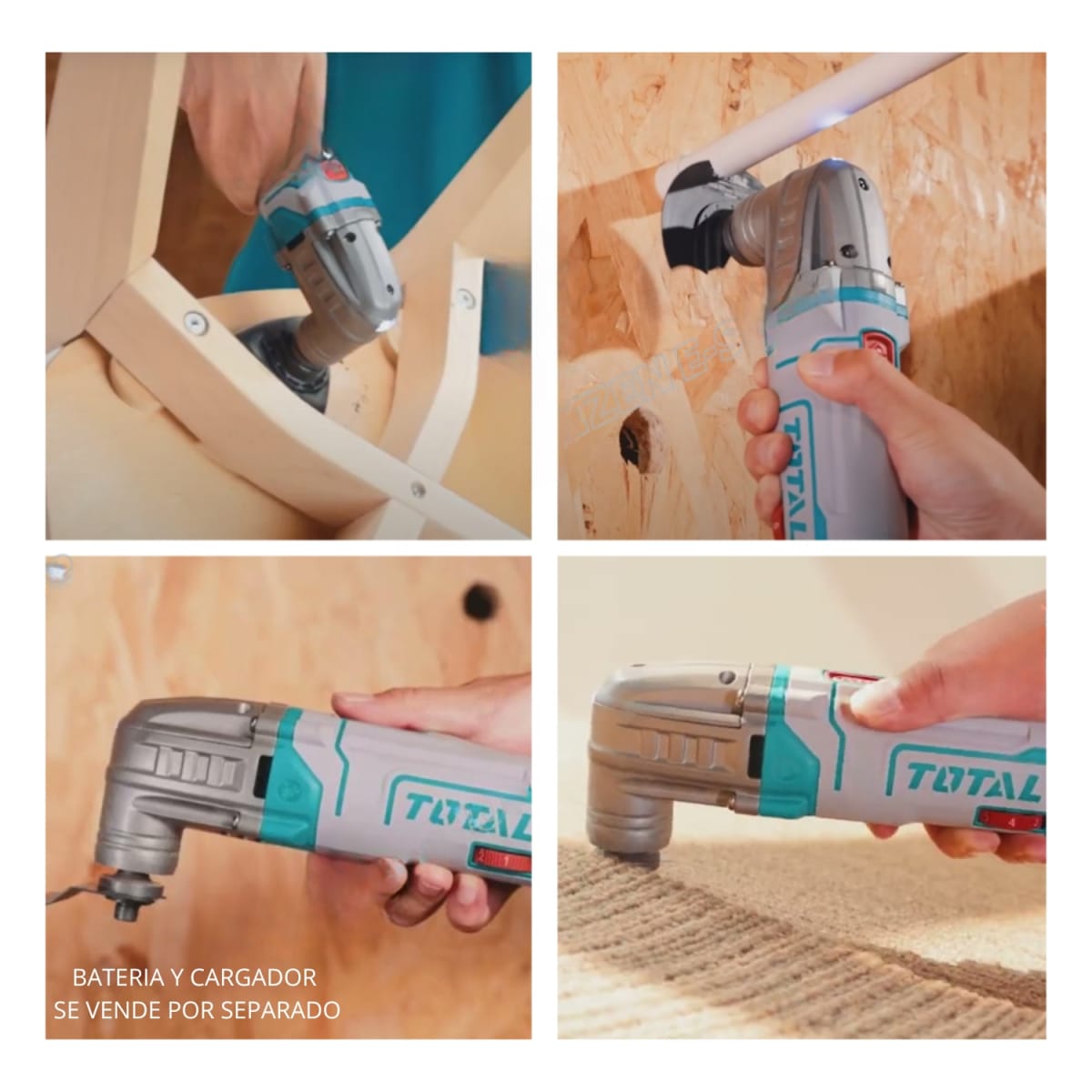 Herramienta Multifuncional con Accesorios 20v Total4