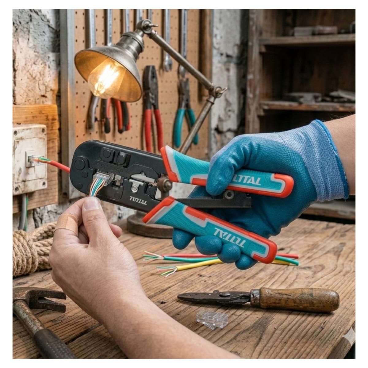 Alicate pinza crimpadora 8