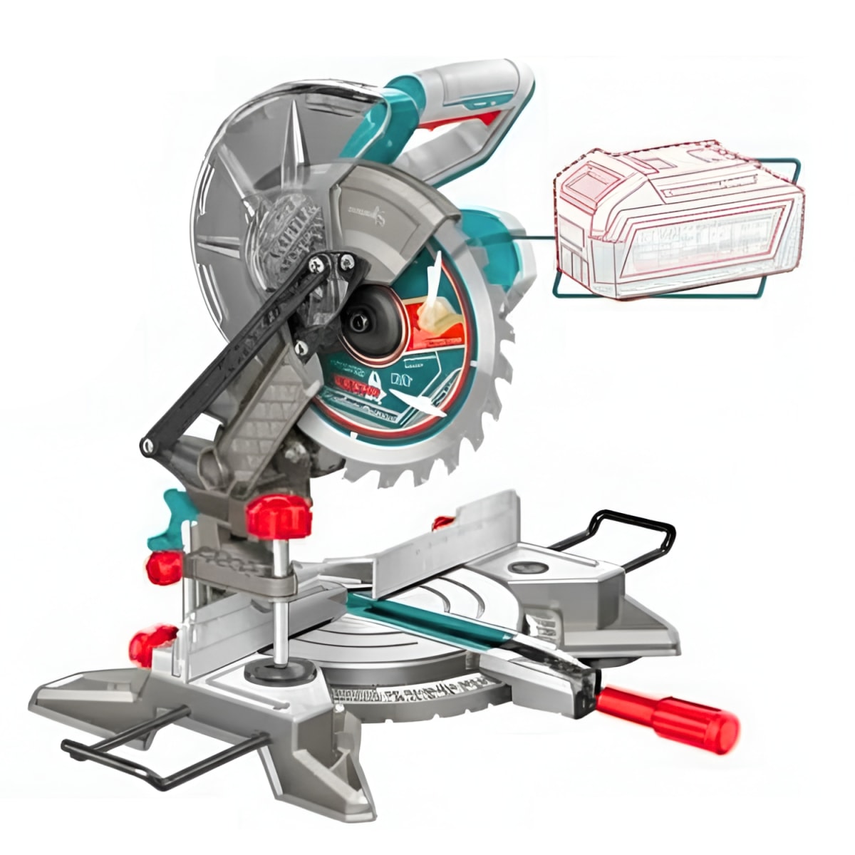 Sierra Ingleteadora 20v 210mm Total1