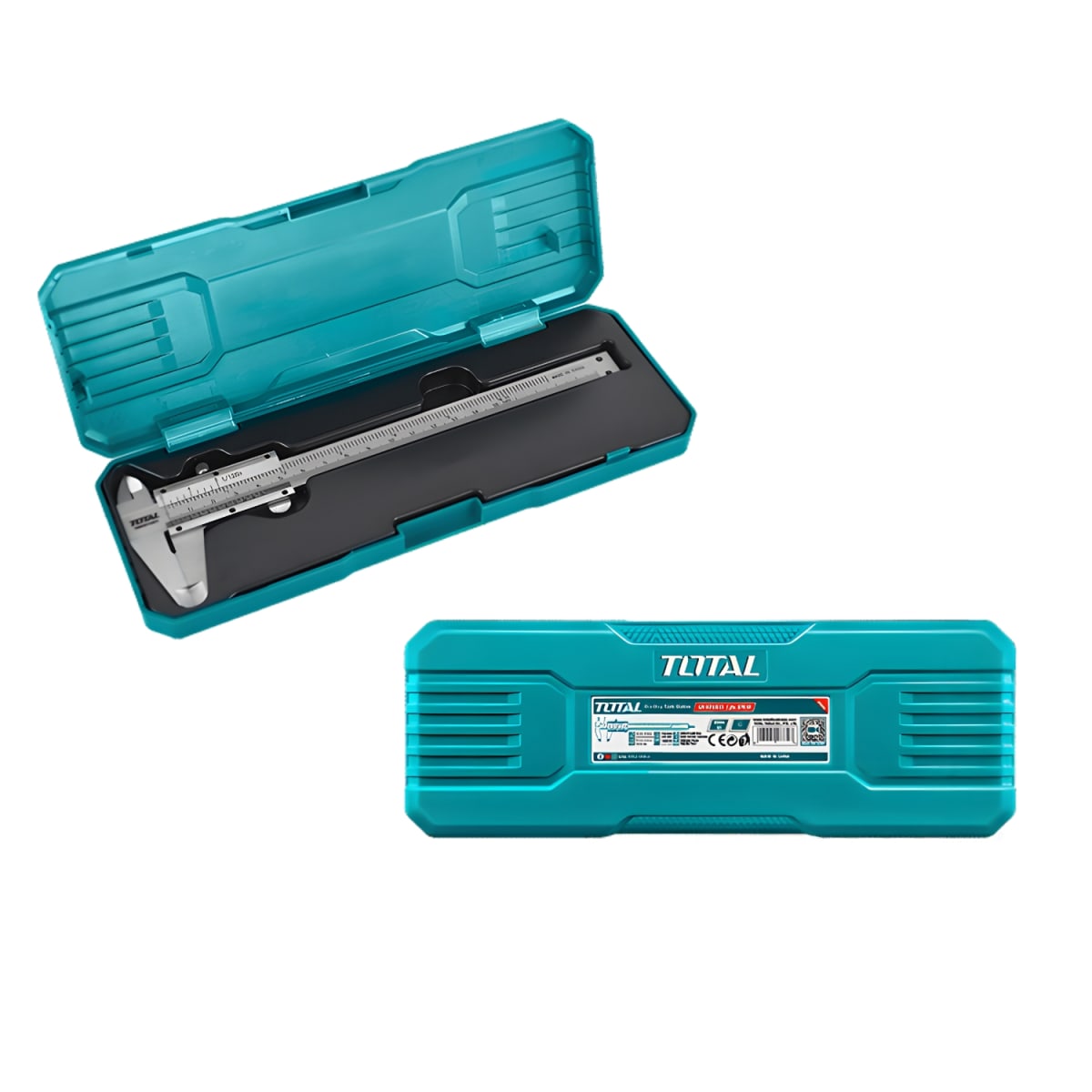Calibrador Manual (Vernier) 150mm 6'' con estuche Total3