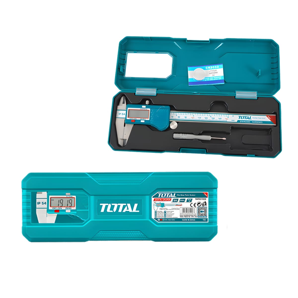 Calibrador Digital (Vernier) 150mm 6'' con estuche Total3