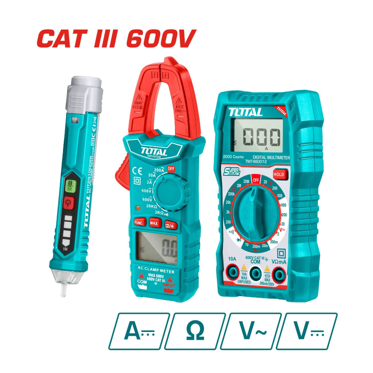 Kit de 3 herramientas para electricista Total2