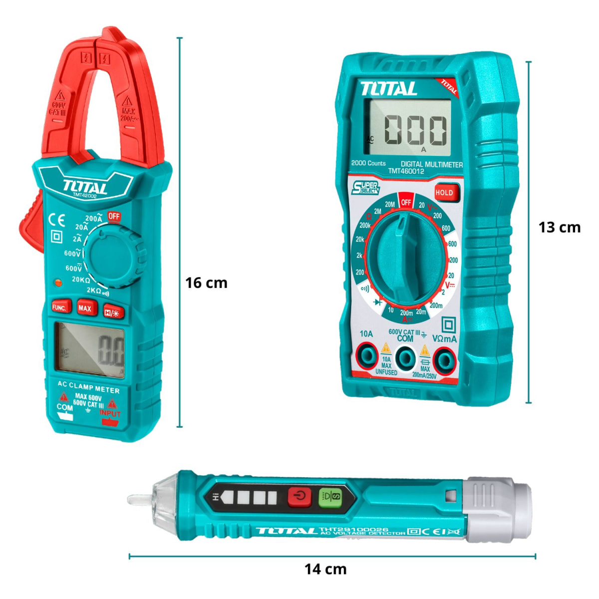 Kit de 3 herramientas para electricista Total3