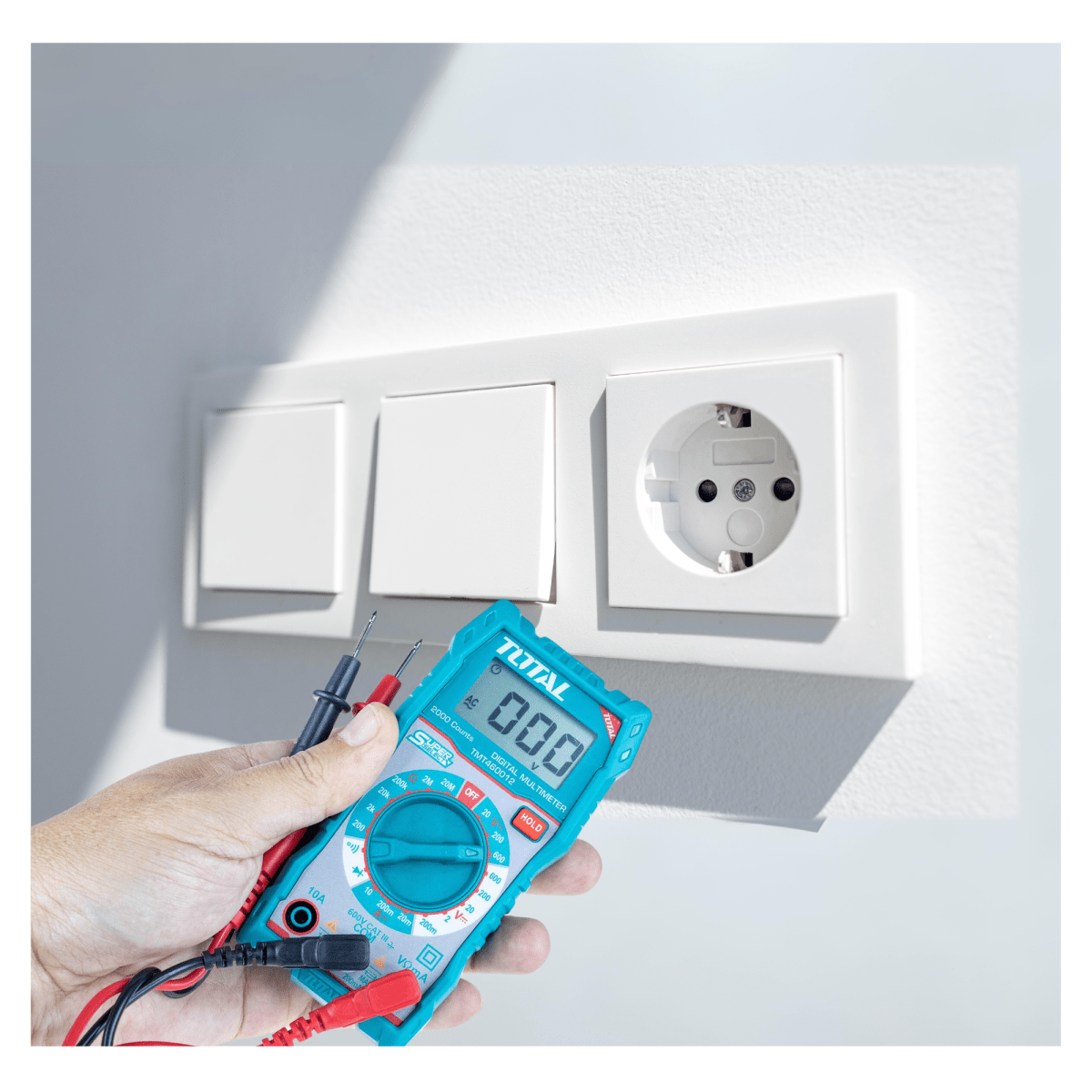 MULTIMETRO DIGITAL 2000 CONTEOS LCD Total2