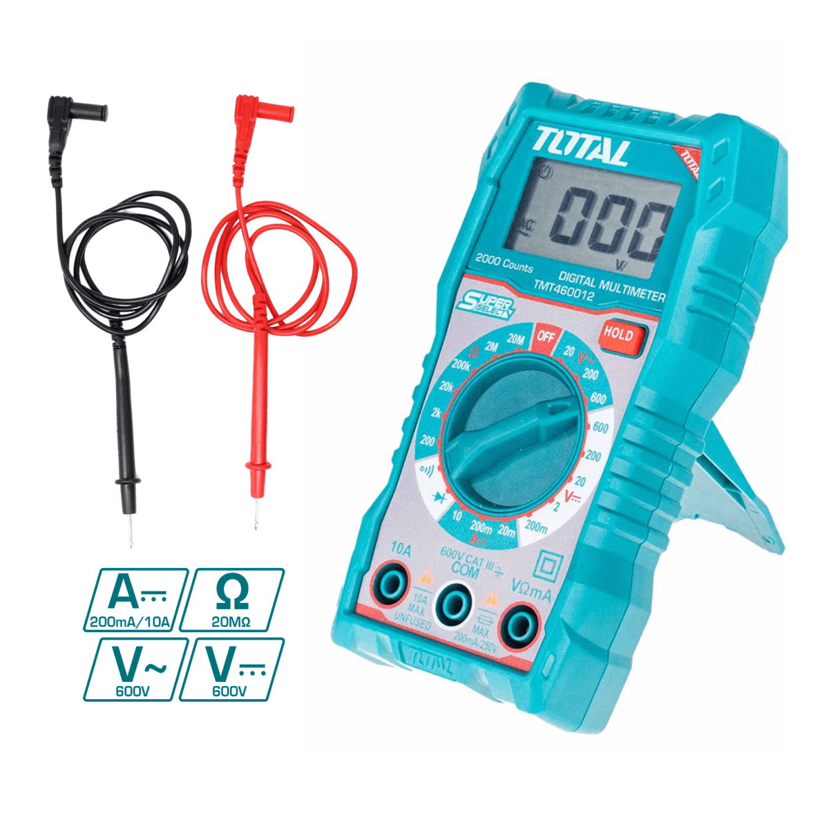 Combo multimetro digital + cautin 60w Total3