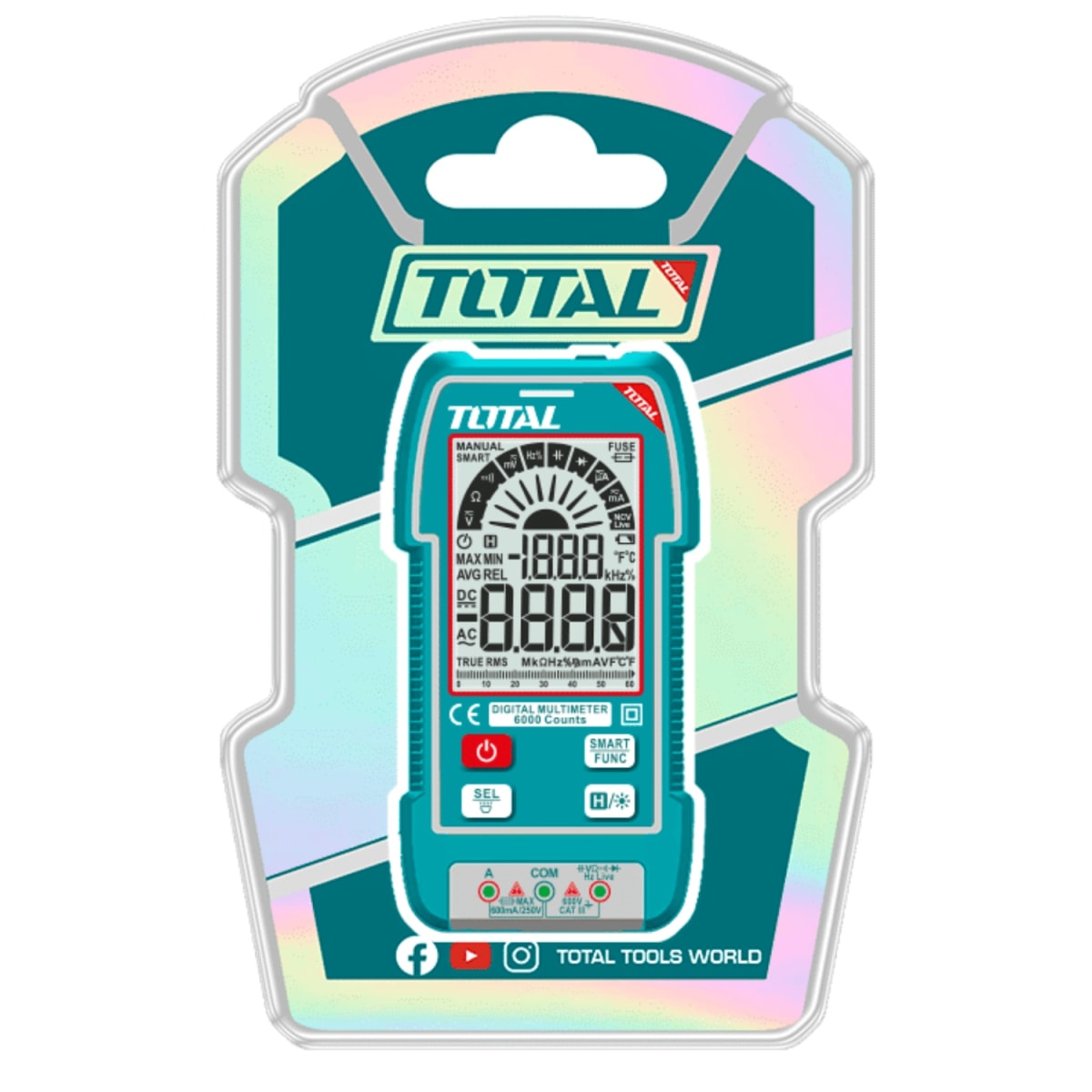 Multimetro Digital 600V 6000 conteos Smart Total3