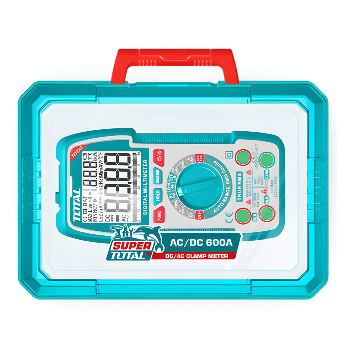 Multímetro Digital 6000 conteos RMS 1000V con maletin Total5