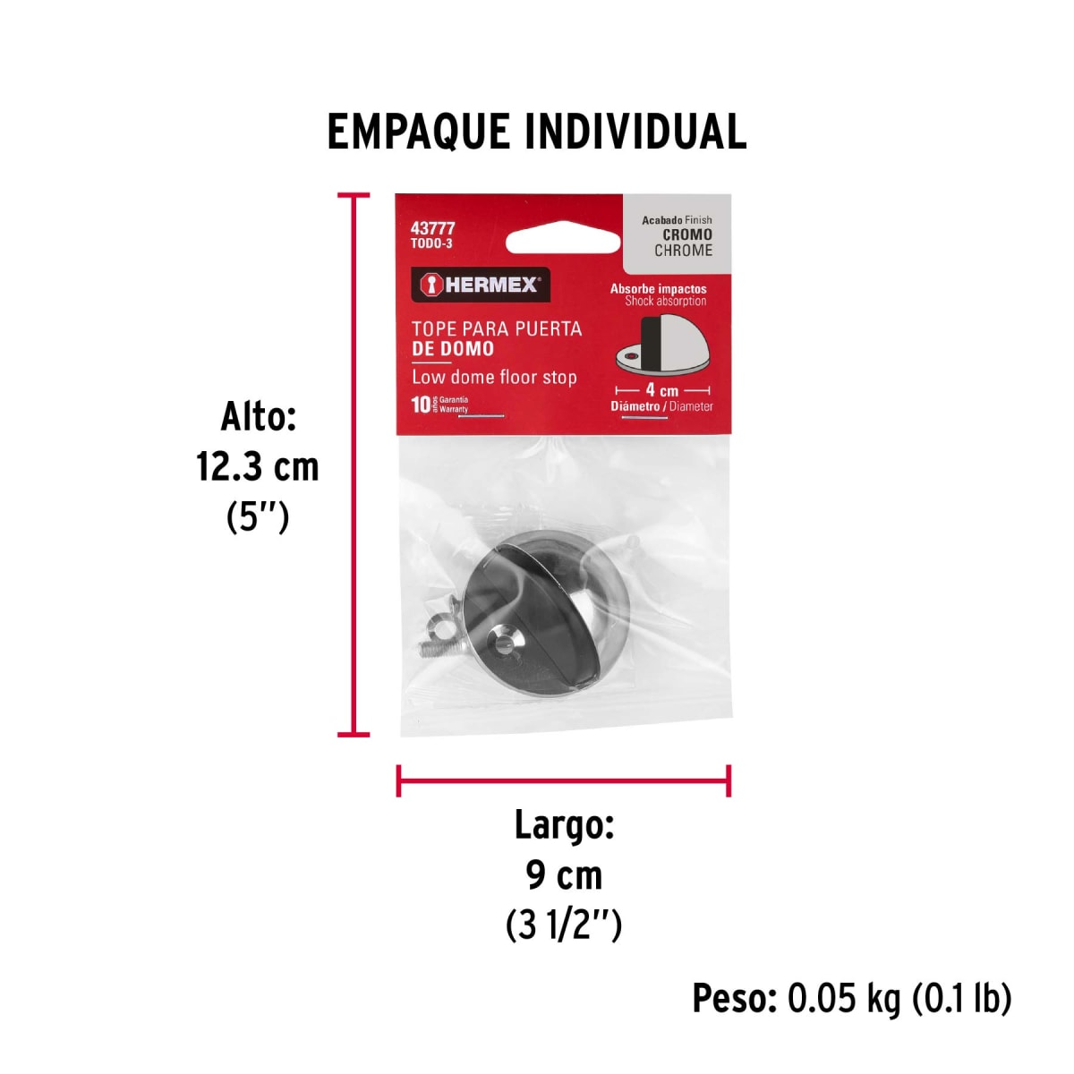 Tope para Puerta Tipo Domo Hermex6