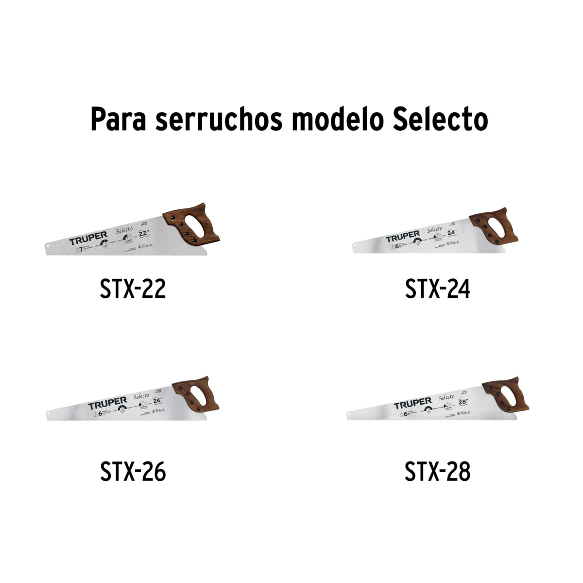 Bolsa con 10 tornillos para serruchos STX, STD y STCX Truper3