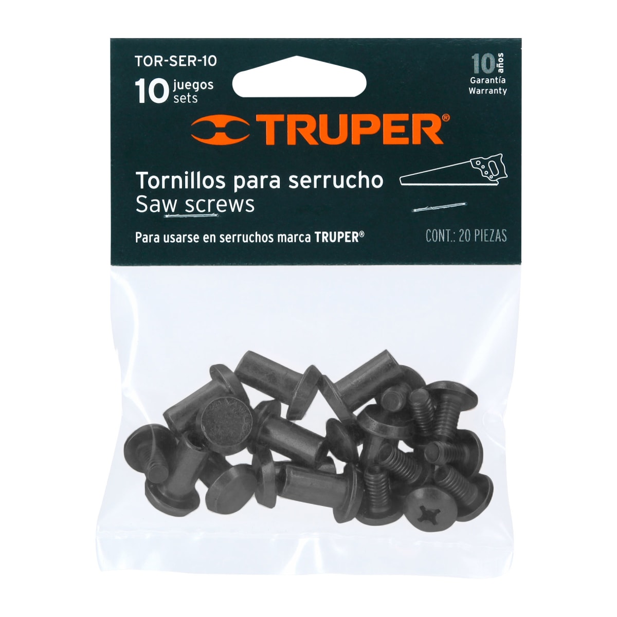 Bolsa con 10 tornillos para serruchos STX, STD y STCX Truper5