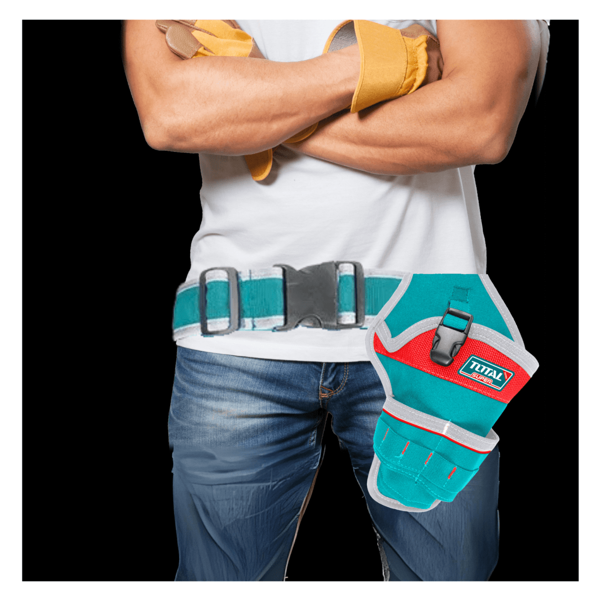 Combo mochila + chaleco + porta taladro + porta herramientas Total10