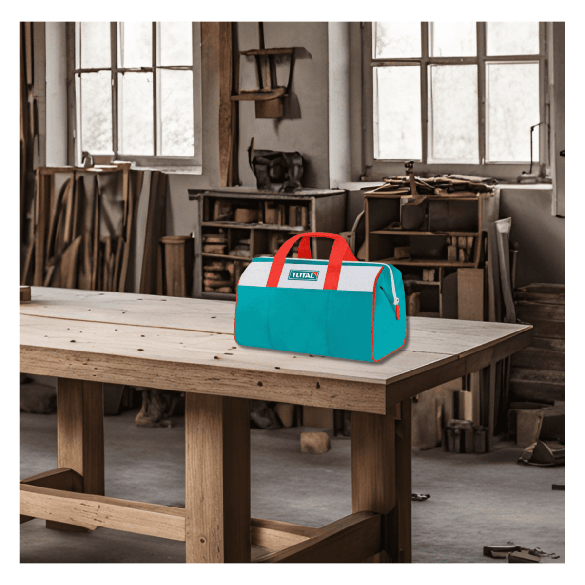Combo mochila + chaleco + porta taladro + porta herramientas Total8