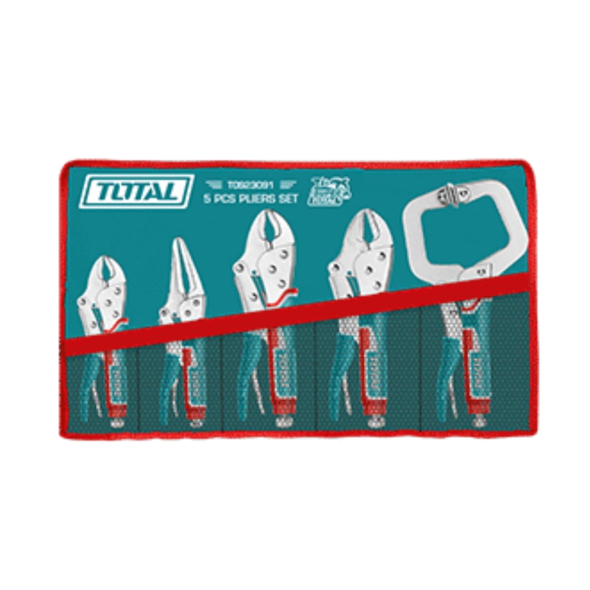 Set de Pinzas de Presion 5pcs 7''-9''-10C''-10R''-11 Niquelado Total2