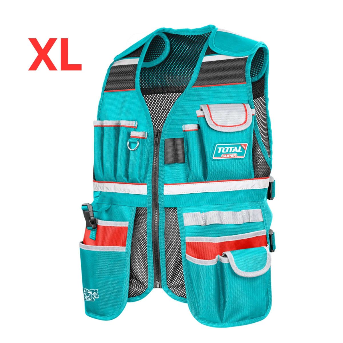 Kit 4 Porta Herramientas Chaleco + Maletin + Bolso + Cinturón Total3
