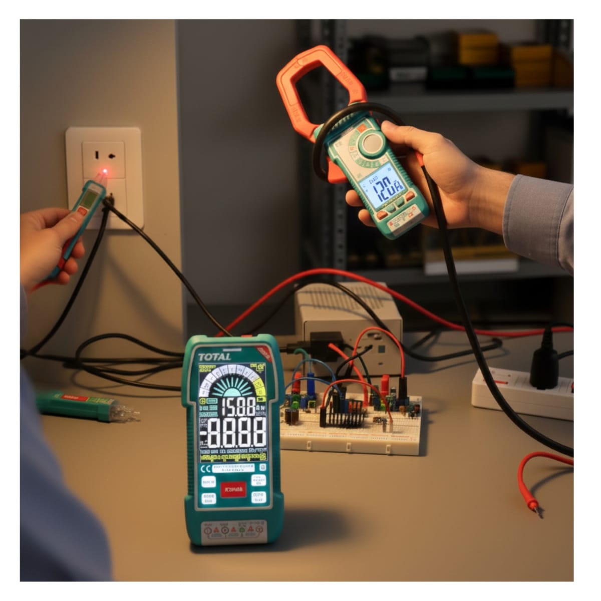 Kit de Prueba Eléctrica de 3pc Industrial Total6