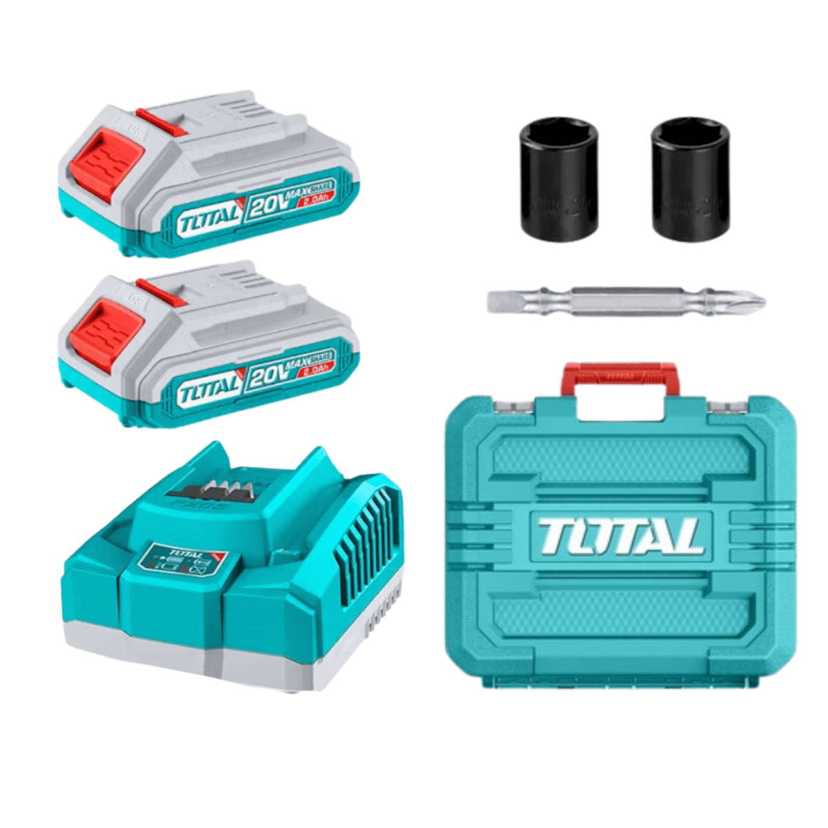 Combo taladro + llave de impacto 20v Total4