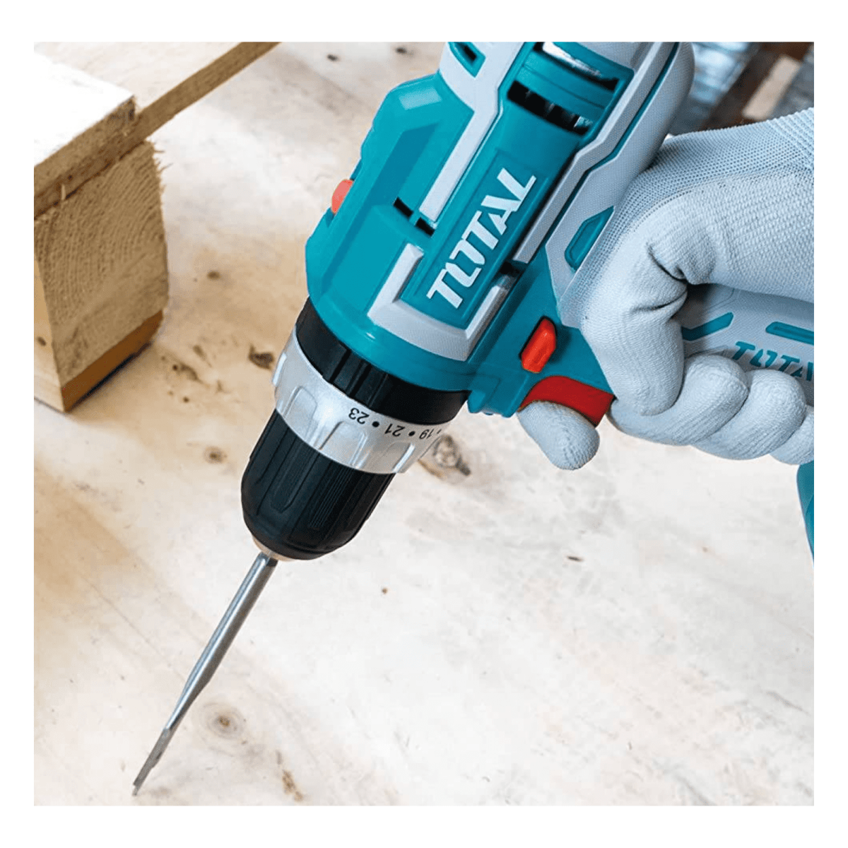 Taladro atornillador percutor 20v Total + batidora7