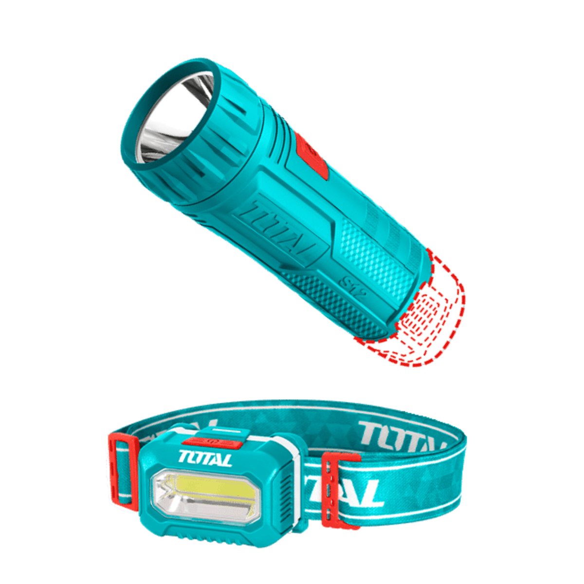 Taladro 12v + linterna + lampara + batidora Total6